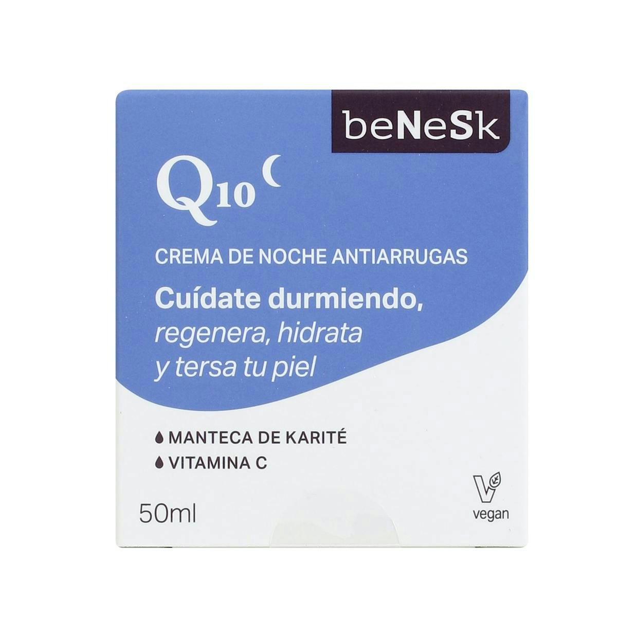 Crema Facial De Noche Antiarrugas Q10 Benesk 50Ml 0